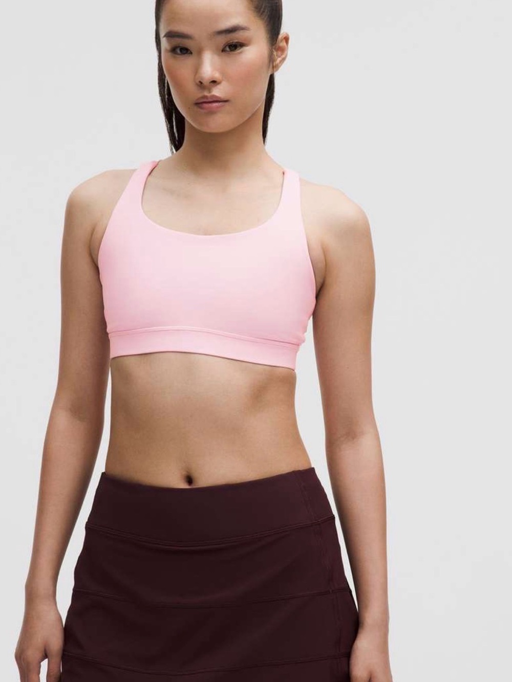 Lululemon, Energy Bra, Pink Organza, Size 8